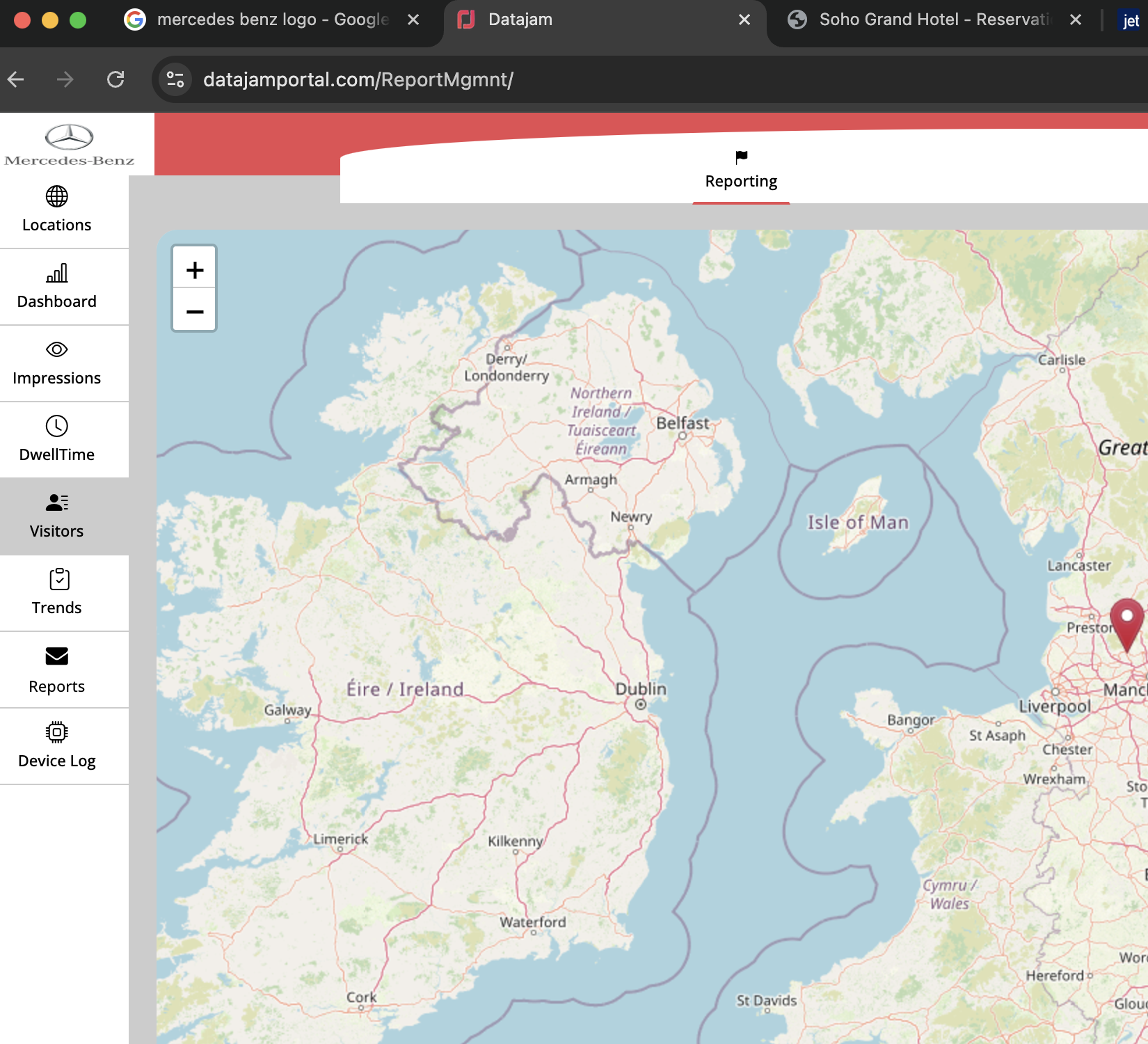Data Jam Portal - Interactive map view of JamBox locations